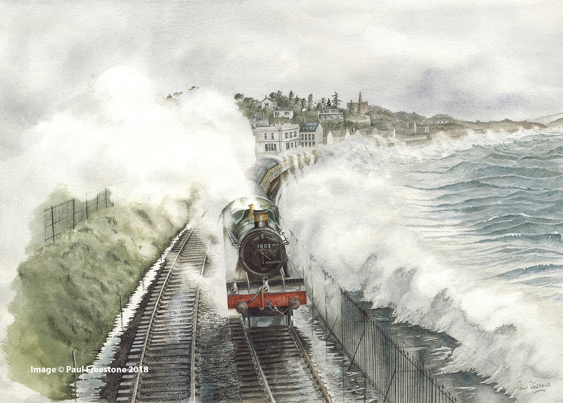 Storm at Dawlish